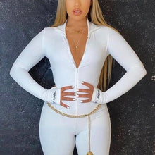 Load image into Gallery viewer, Turtleneck Knit Rib Bodycon Fitness Playsuit