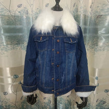 Load image into Gallery viewer, Jeans Cashmere Cotton Coat