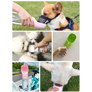 HOOPET Pet Dog Water Bottle Feeder Bowl