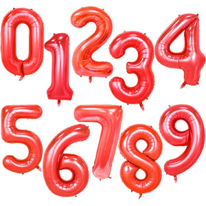 40Inch Foil Number Balloons 0-4