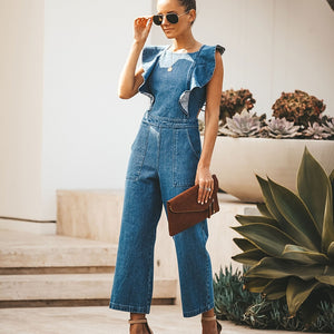 Butterfly Bell Wide Leg Jumpsuits Overalls