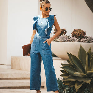 Butterfly Bell Wide Leg Jumpsuits Overalls