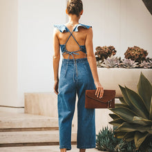 Load image into Gallery viewer, Butterfly Bell Wide Leg Jumpsuits Overalls