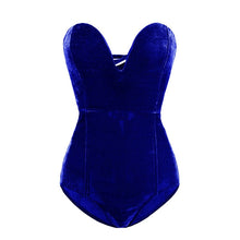 Load image into Gallery viewer, Strapless Velvet Bodysuit