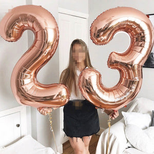 40Inch Foil Number Balloons 0-4