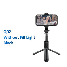 Load image into Gallery viewer, LED Wireless bluetooth selfie stick foldable mini tripod with shutter remote