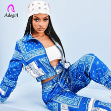 Load image into Gallery viewer, Paisley Bandana Print Two 2 Piece Set (Multiple Colors)