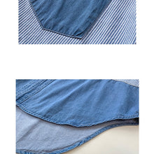 Load image into Gallery viewer, Loose Long Sleeve Denim Shirt