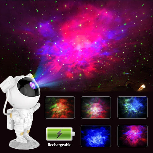 Galaxy Star Projector Astronaut Lamp
