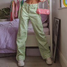 Load image into Gallery viewer, Zebra Baggy High Waist Jeans