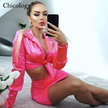 Load image into Gallery viewer, Silky 2 Two Piece Crop Top &amp; Skirt