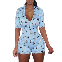 Load image into Gallery viewer, Sexy V-Neck Pajama Romper