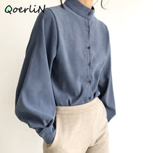 Load image into Gallery viewer, Office Work Blouse Solid Vintage
