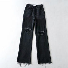 Load image into Gallery viewer, Flare Floor Ripped Jeans