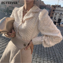 Load image into Gallery viewer, BGTEEVER Elegant Notched Collar Women Tassels Blouses
