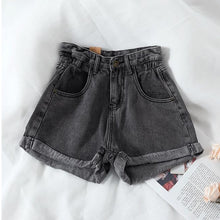 Load image into Gallery viewer, High Waist Loose Denim Shorts