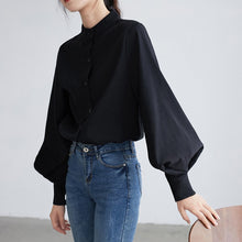 Load image into Gallery viewer, Office Work Blouse Solid Vintage
