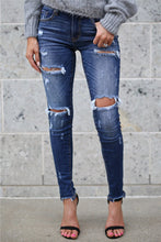 Load image into Gallery viewer, Boyfriend Hole Ripped Jeans