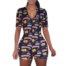 Load image into Gallery viewer, Sexy V-Neck Pajama Romper