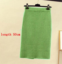 Load image into Gallery viewer, Knitted Half-length Skirt