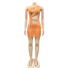 Load image into Gallery viewer, Sexy  Sequined Crystal Mesh Mini Dress