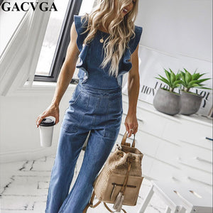 Butterfly Bell Wide Leg Jumpsuits Overalls