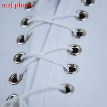 Load image into Gallery viewer, VIBESOOTD Lace Up White Sexy V-Neck