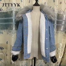 Load image into Gallery viewer, Jeans Cashmere Cotton Coat