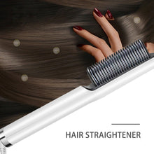 Load image into Gallery viewer, Unisex Hair Straightener Men Beard Comb Tourmaline Ceramic