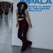 Load image into Gallery viewer, Velvet High Waist Flare Pants