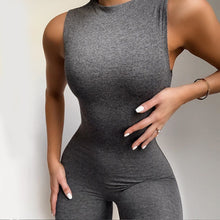 Load image into Gallery viewer, O Neck Sleeveless Jumpsuit