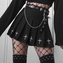 Load image into Gallery viewer, Punk High Waist Mini Skirts
