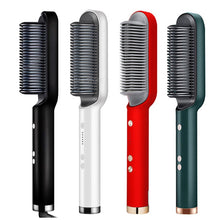 Load image into Gallery viewer, Unisex Hair Straightener Men Beard Comb Tourmaline Ceramic