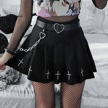 Load image into Gallery viewer, Punk High Waist Mini Skirts