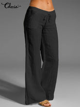 Load image into Gallery viewer, Celmia Vintage Women Wide Leg Pant