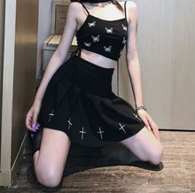 Load image into Gallery viewer, Punk High Waist Mini Skirts