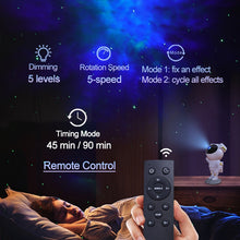 Load image into Gallery viewer, Galaxy Star Projector Astronaut Lamp